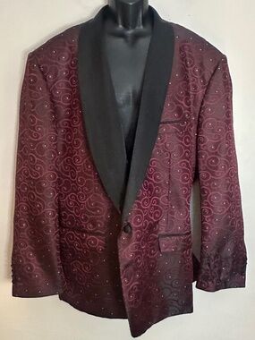 Alberto Nardoni Metallic Tapestry Tuxedo Jacket 6XL ~58R Gently worn